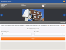 Tablet Screenshot of pensionsanmarcos-alovera.com